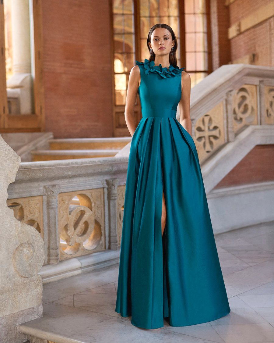 Rochie lunga din tafta