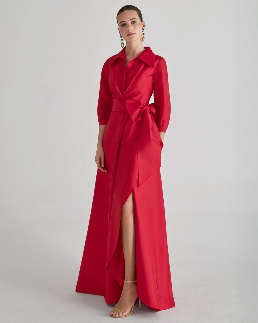 Rochie cu maneci usor bufante