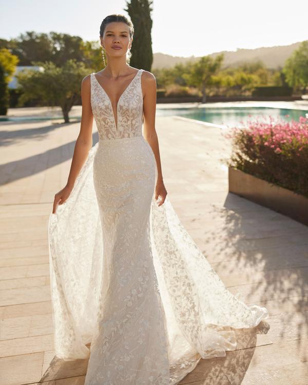 Rochie de mireasa stil sirena din dantela