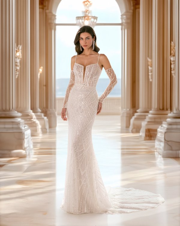 Rochie de mireasa brodata