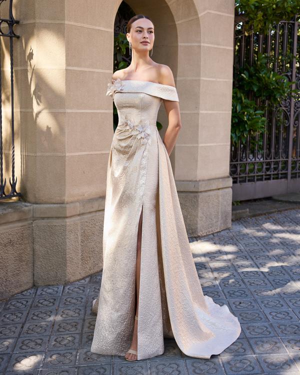 Rochie de seară 1J289 – Marfil Barcelona