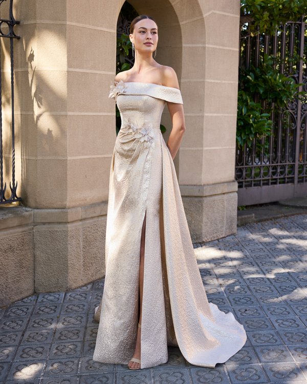 Rochie de seară 1J289 – Marfil Barcelona