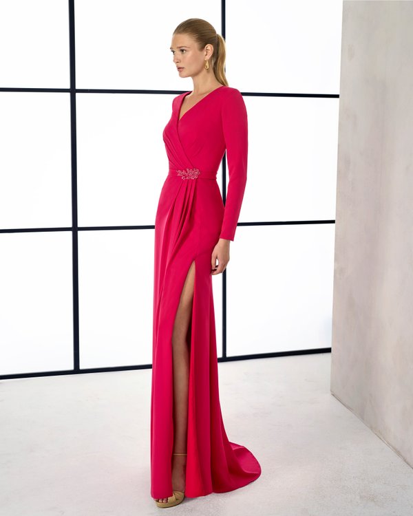 Rochie de ocazie cu maneci lungi